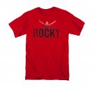 Rocky Victory Distressed T-Shirt Red
