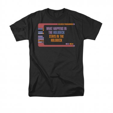 Star Trek Men's Holodeck Secrets Tee Shirt Black