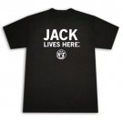 Jack Daniel's Whiskey Lives Here Graphic Tee Shirt Black