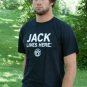 Jack Daniel's Whiskey Lives Here Graphic Tee Shirt Black