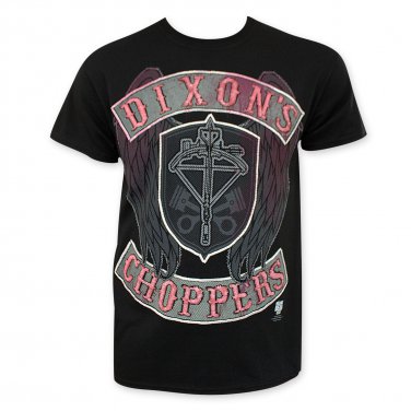 Walking Dead Dixon's Choppers Tee Shirt Black
