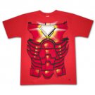 Iron Man Suit Costume Halloween Graphic TShirt Red