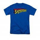Superman Action Comics Logo T-Shirt Blue