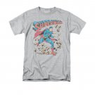 Superman Rock Smash T-Shirt Gray