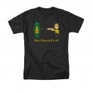 Star Trek Men's Kirk Phased First 8-Bit Pixel Tee Shirt Black