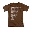 The Warriors Names Roster TShirt Brown