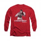 Rocky You Mad Bro Long Sleeve T-Shirt Red