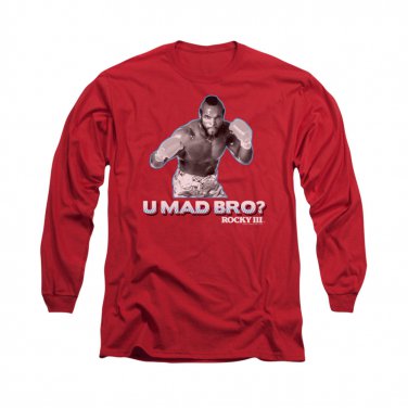 Rocky You Mad Bro Long Sleeve T-Shirt Red