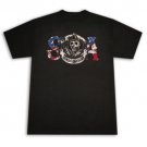 Sons Of Anarchy SOA American Flag Reaper Graphic Tee Shirt Black