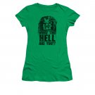 Predator What The Hell Are You Juniors T-Shirt Green