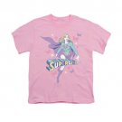 Superman Supergirl Pastels Youth Unisex T-Shirt Pink