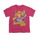 Superman Supergirl Positively Rad Youth Unisex T-Shirt Pink