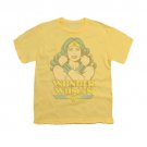 Wonder Woman At Large Youth Unisex T-Shirt Yellow