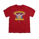 Wonder Woman Flying Through Youth Unisex T-Shirt Red