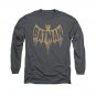 Batman Classic TV Logo Long Sleeve T-Shirt Gray