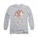The Flash Lightning Fast Long Sleeve T-Shirt Gray