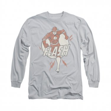 The Flash Lightning Fast Long Sleeve T-Shirt Gray