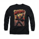 Superman Lift Up Long Sleeve T-Shirt Black