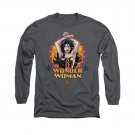 Wonder Woman Powerful Long Sleeve T-Shirt Gray