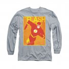 The Flash Simple Poster Long Sleeve T-Shirt Gray