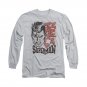 Superman Retro Line Long Sleeve T-Shirt Gray