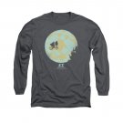 E.T. The Extra Terrestrial In The Moon Long Sleeve T-Shirt Gray