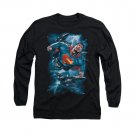 Superman Stormy Flight Long Sleeve T-Shirt Black