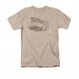 Back To The Future III Men's Cowboys And Indians Tee Shirt Beige