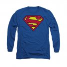 Superman Classic Logo Long Sleeve T-Shirt Blue