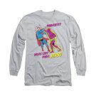 Superman Parajerk Long Sleeve T-Shirt Gray