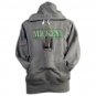 Mickey's Fine Malt Liquor Beer Pouch Hoodie Sweatshirt Gray