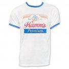 Hamm's Logo Ringer TShirt White