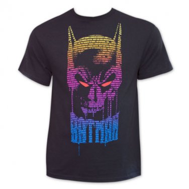 Batman Colorful Text TShirt Black
