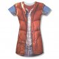 Back To The Future Marty McFly Vest Costume Sublimation Juniors Tee Shirt Red