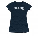 Animal House Juniors College Logo Tee Shirt Blue