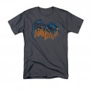 Batman Men's Retro Dark Knight Tee Shirt Gray