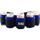 Hops Holster Six Pack Beer Holder Party Belt - Blue Black