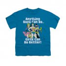 Wonder Woman Girls Do It Youth Unisex T-Shirt Blue