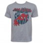 Spider-Man Retro Amazing Spider Grey Tee Shirt Gray