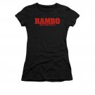 Rambo First Blood II Logo Juniors T-Shirt Black