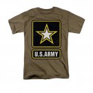 US Army Logo T-Shirt Brown