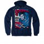 Superman Action Packed Comic Navy Pullover Hoodie Blue