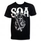 Sons Of Anarchy SOA Reaper Logo Men's Tee Shirt Black