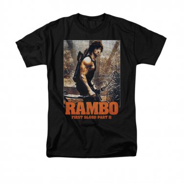 Rambo First Blood II The Hunt T-Shirt Black