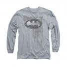 Batman Rivited Metal Long Sleeve T-Shirt Gray