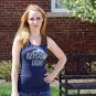 Keystone Light Logo Navy Ladies Graphic Tank Top Blue