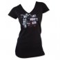 Walking Dead Daryl Ain't Nobody's Bitch Wing Back Women's T-Shirt Black