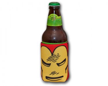 Iron Man Face Bottle Can Koozie Cooler