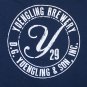 Yuengling And Son Inc Navy Circle Logo T-Shirt Blue