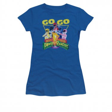 Power Rangers Juniors Go Go Tee Shirt Blue